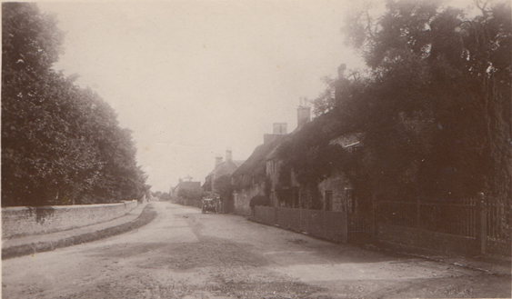 Old photo of Aldwinkle Village