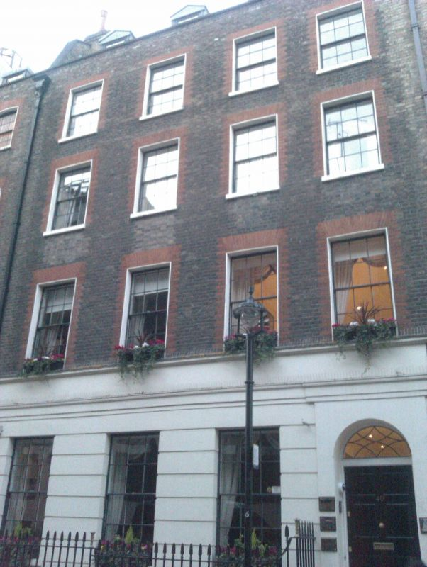 40 Craven Street, Westminster, London, where Frances lived and worked, as it is today.