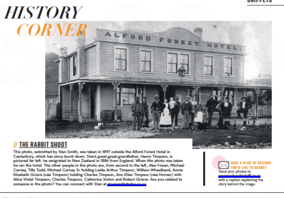 Alfred Forest Hotel, Canterbury, New Zealand, 1897