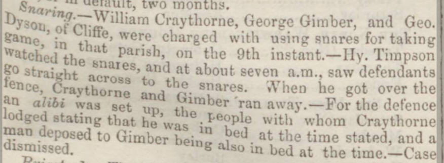 An article in the Northampton Mercury dated 16 November 1867.