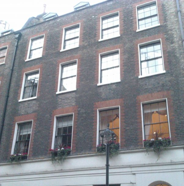 40 Craven Street, Westminster, London, where Frances lived and worked, as it is today.